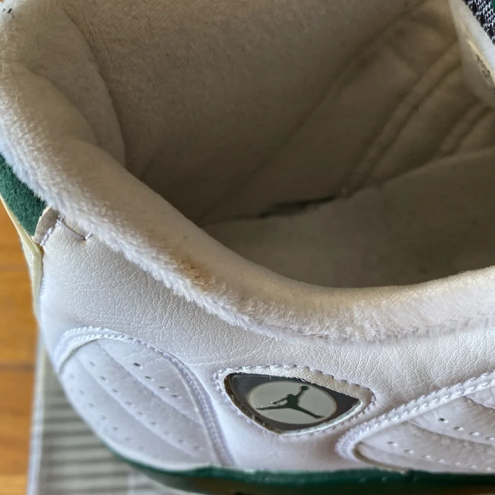 {SOLD} Men’s Air Jordan 14 Retro, White/Black Forest-Lt Graphite, size 10.5 - Picture 10 of 11
